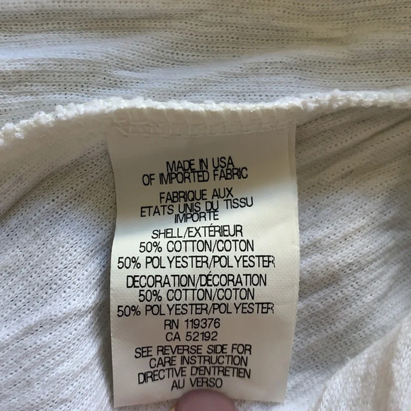 Helmut Lang Optic White Crinkle Tank Top Size L - Picture 13 of 14